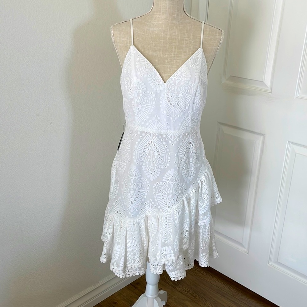 Express white eyelet dress size S